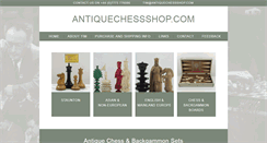 Desktop Screenshot of antiquechessshop.com